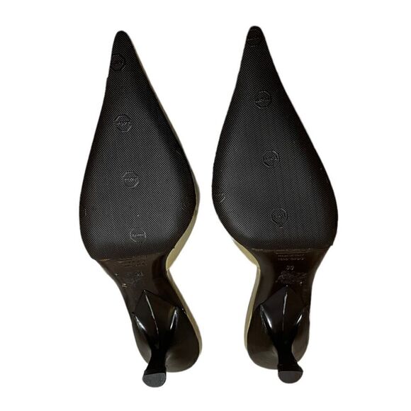 Gorgeous Guissepe Zanotti Cream Colored Leather Mules Like New Size 39 US 8 - Picture 13 of 13